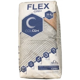 CEMENTO COLA FLEX BLANCO (C2TES1) (25 KG)