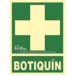 SEÑAL BOTIQUIN PVC 0,78MM CLASE B 224X300MM