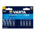 PILA VARTA LONG LIFE POWER AAA (BLISTER 8 UNDS)
