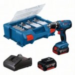 TALADRO PERCUTOR GSR 18V-21 2 x de 4,0 AH. GAL. SET 82 AC BOSCH