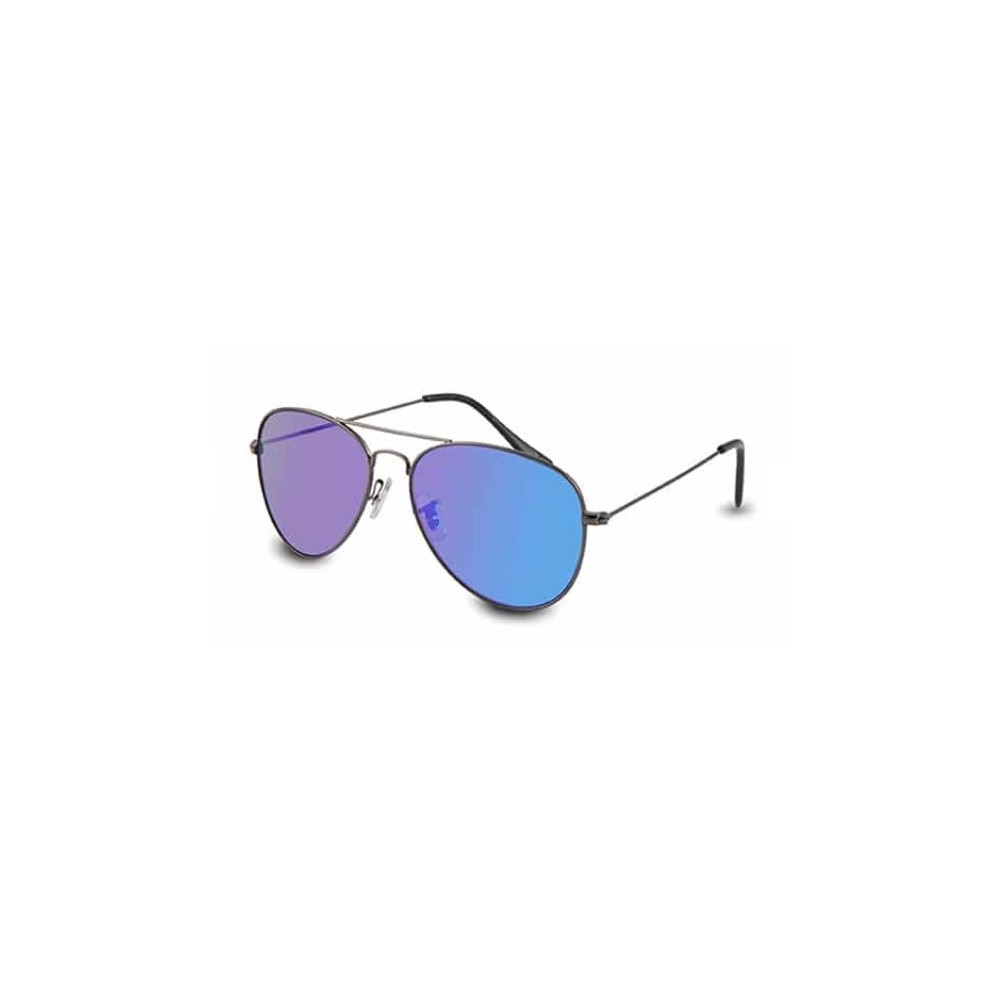 GAFAS AVIATOR NEGRO LENTE SOLAR PC AZUL