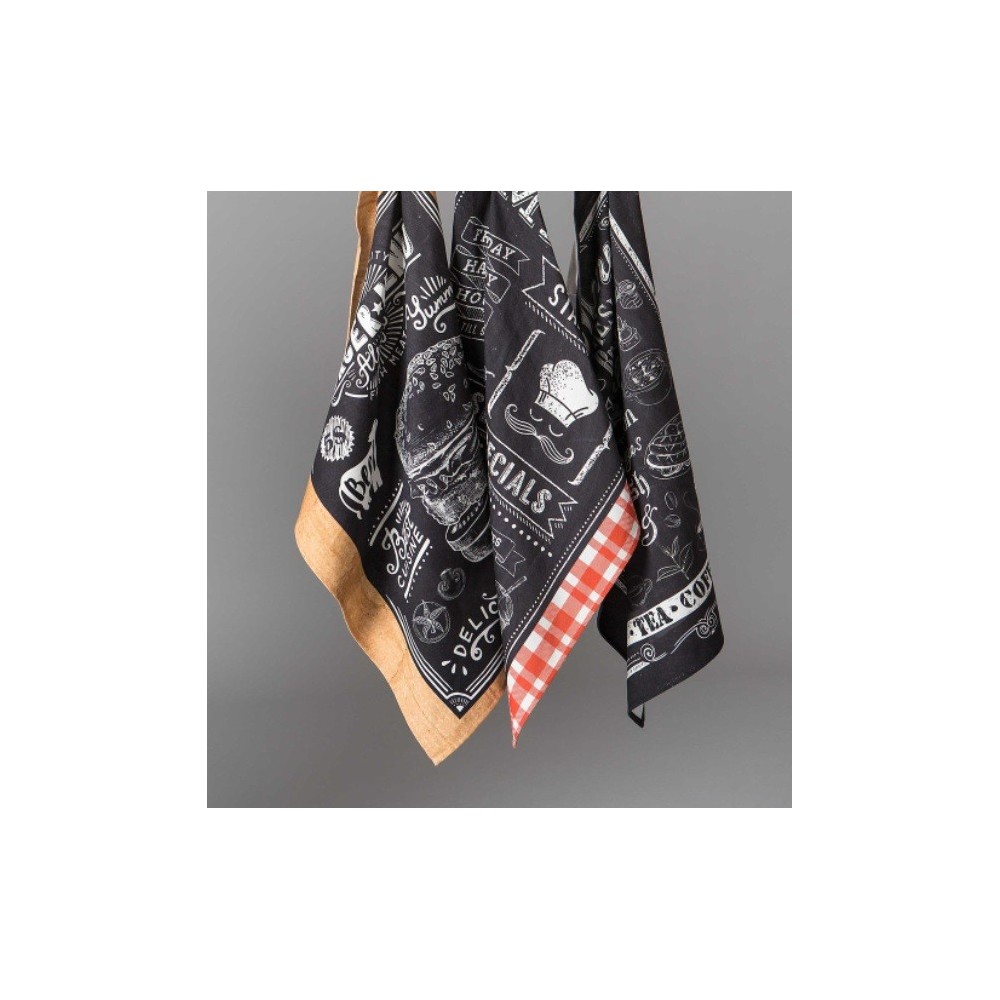 PAÑOS DE COCINA MENU (PAQ. 3 UNDS)